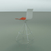 Modelo 3d Cadeira alta 0498 (com guarnição frontal, em polipropileno PO00101) - preview