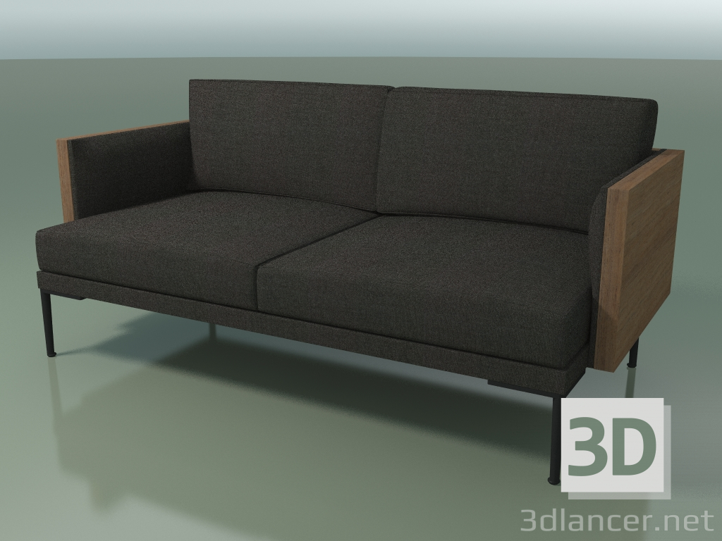 3D modeli Çift kişilik kanepe 5227 (Ceviz) - önizleme