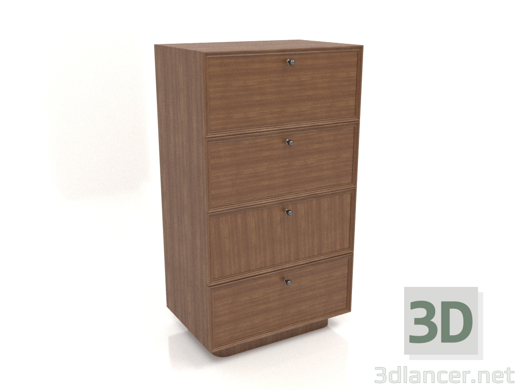 3d model Chest of drawers TM 15 (604x400x1074, wood brown light) - preview