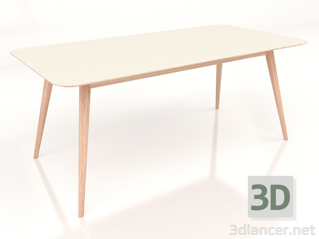 3D modeli Yemek masası Stafa 180 (Mantar) - önizleme