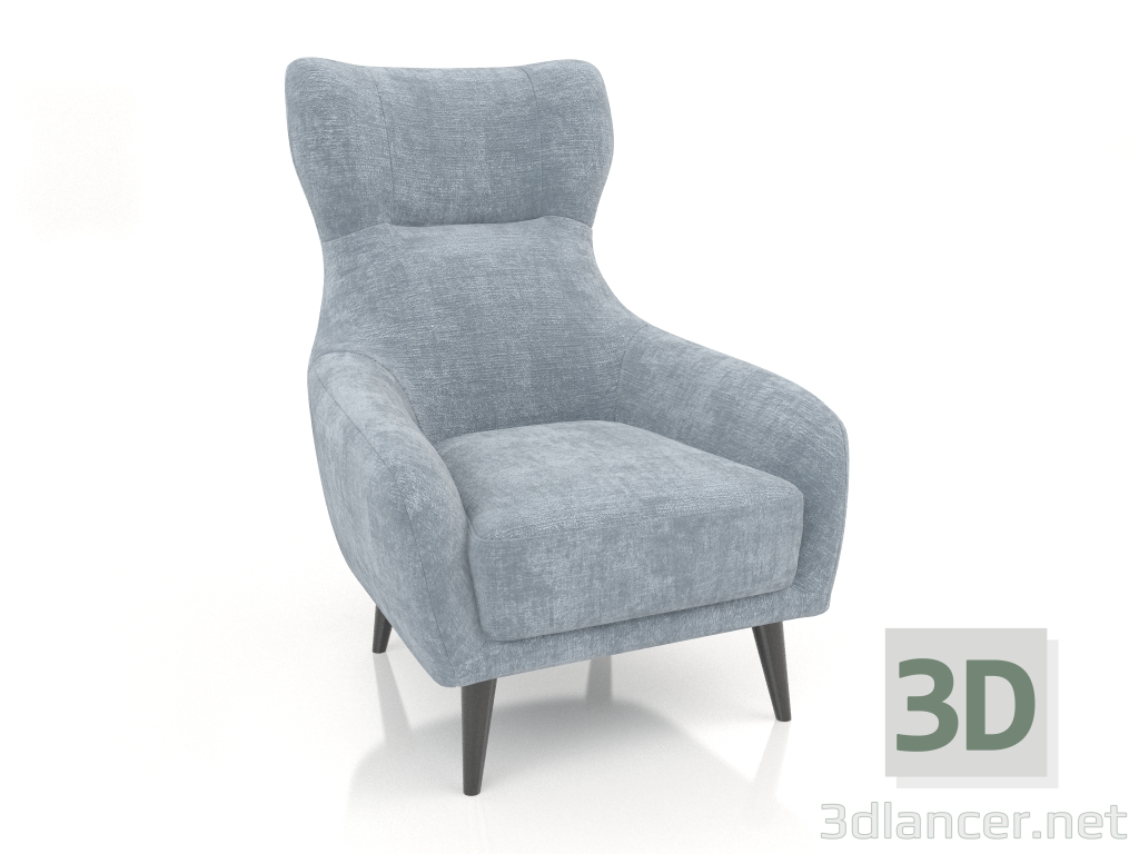 3d model SHELBY armchair (Soft 19) - preview