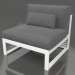 3d model Modular sofa, section 3, high back (White) - preview