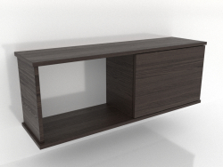 Étagère suspendue SHELF (avec 1 section ouverte à gauche) 1000 mm (frêne noyer)