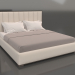 modello 3D Letto matrimoniale morbido con canale verticale incorniciato Modena - anteprima