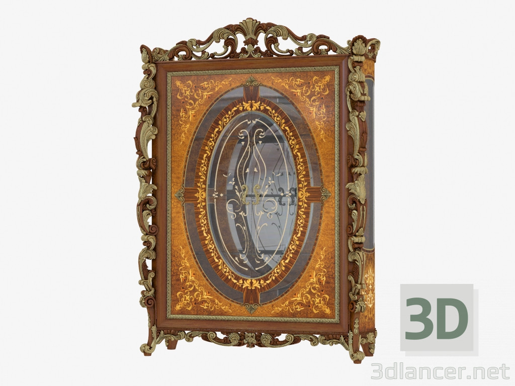 3d model Showcase in classical style 101 - preview
