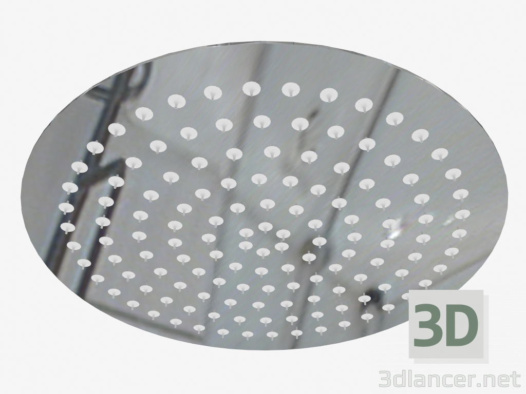 3D Modell Kopf für Dusche rund 300mm Floks (NAC 003K) - Vorschau