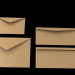 3d 3D Envelopes (Different Sizes) model buy - render