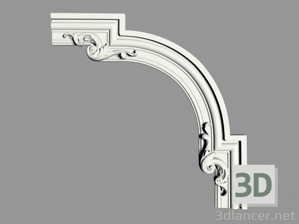 3D Modell Dekorative Ecke (TSU60) - Vorschau