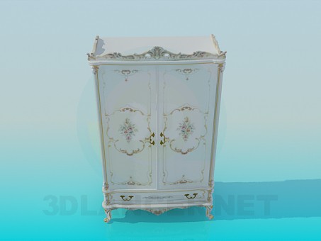 3d model Baroque cabinet - preview