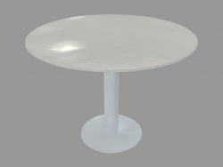 Dining table (white stained ash D100)