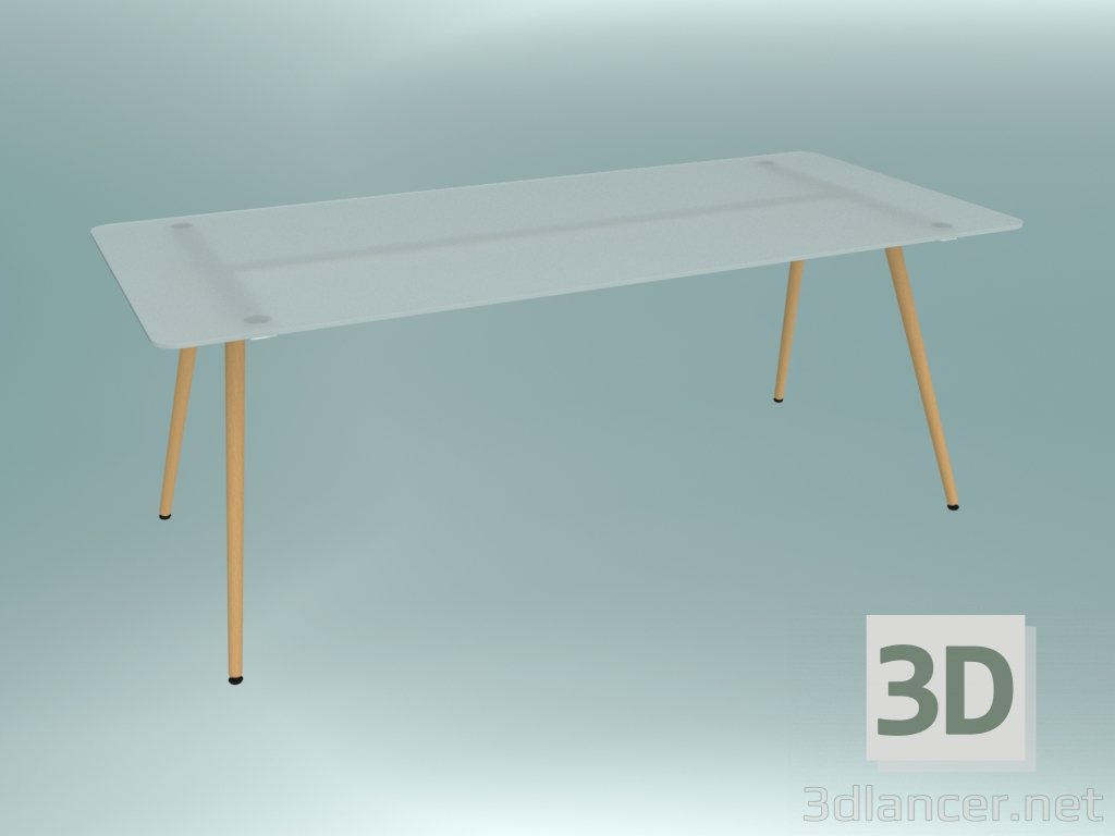 3D Modell Konferenztisch (SAMC1 G1, 2000x900x740 mm) - Vorschau