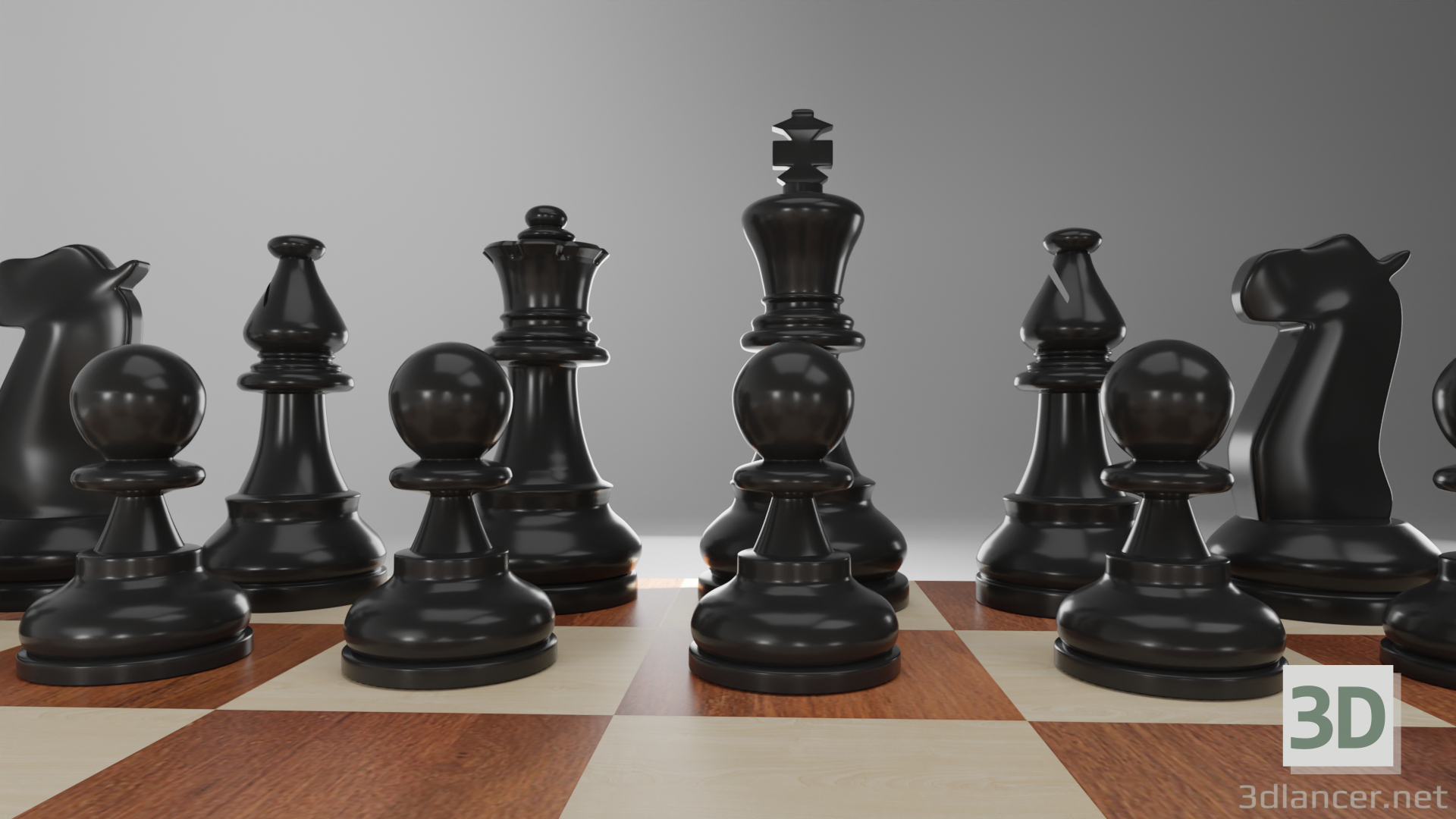 Schach Schach 3D-Modell kaufen - Rendern
