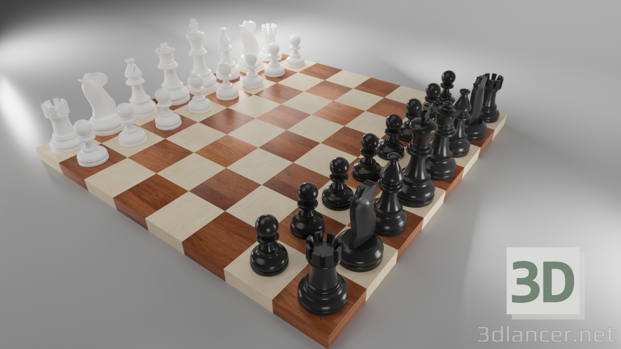 3d Шахи chess модель купити - зображення