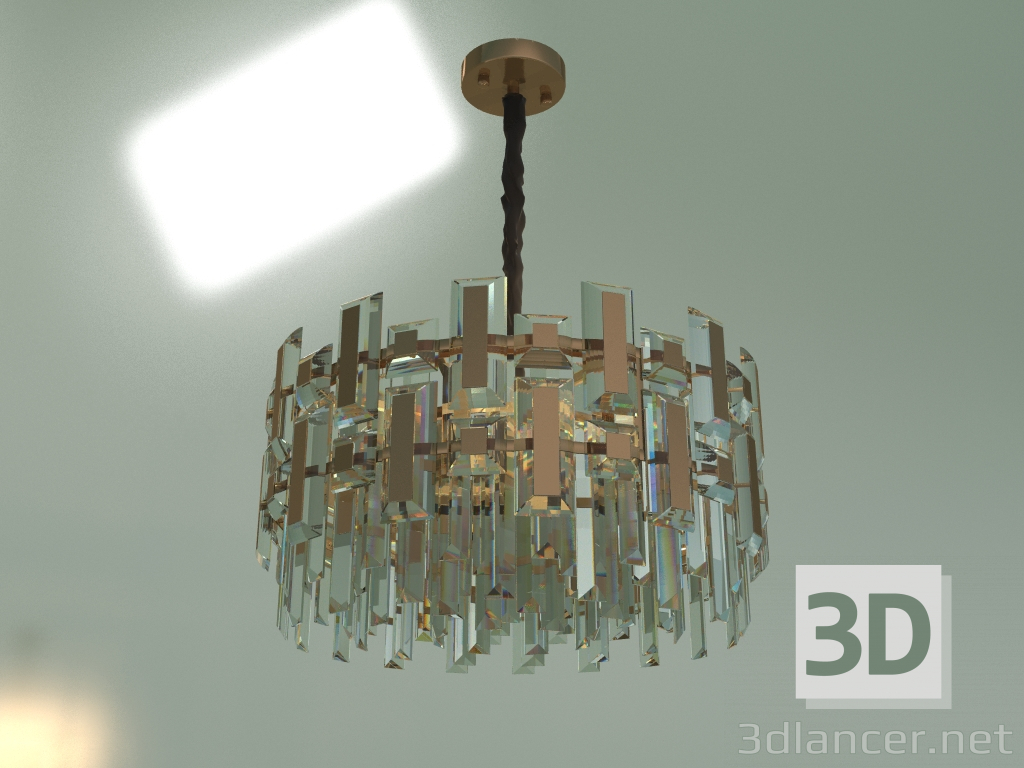 3d model Suspended chandelier Lago 330-6 Strotskis - preview