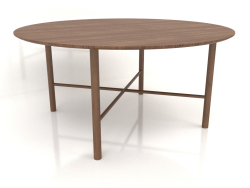 Table à manger DT 02 (option 2) (D=1600x750, bois brun clair)