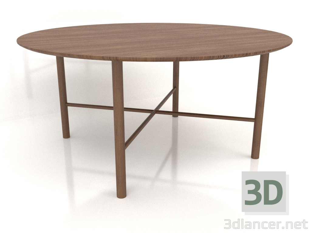 3D modeli Yemek masası DT 02 (seçenek 2) (D=1600x750, ahşap kahverengi ışık) - önizleme