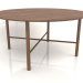 3d model Dining table DT 02 (option 2) (D=1600x750, wood brown light) - preview