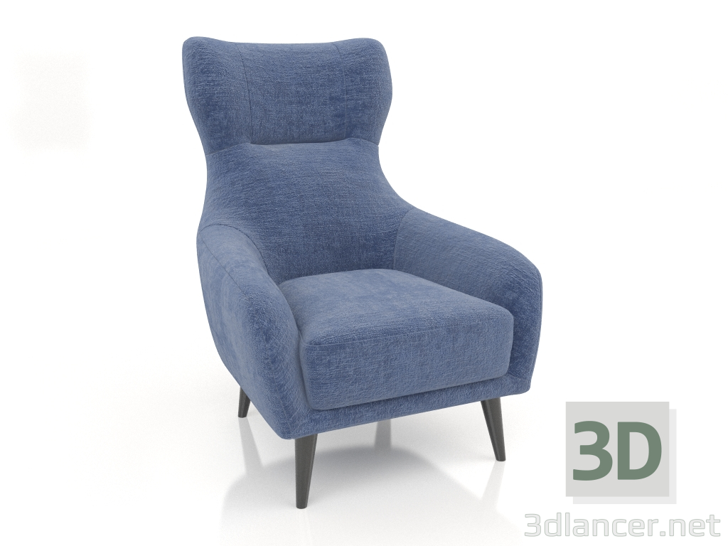 3d model Armchair SHELBY (Soft 17) - preview