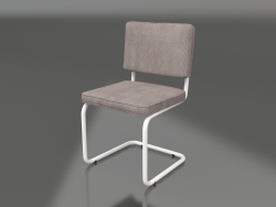 Ridge Rib Brushed Chair (Cool Gray)