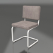 3d model Ridge Rib Brushed Chair (Cool Gray) - preview