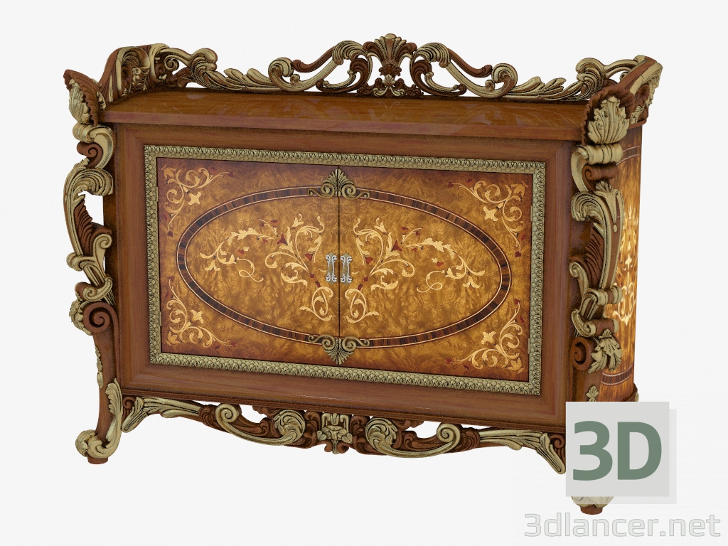 3d model Chest of drawers in classical style 102 - preview