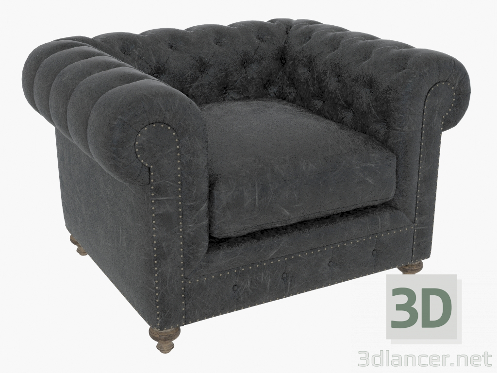 3d model Sillón CIGARRO BUTACA club de cuero (7841.3002 ST) - vista previa