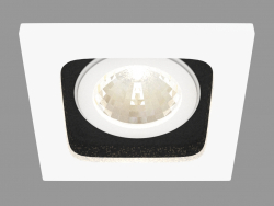 Встраиваемый светодиодный светильник (DL18614_01WW-SQ White_Black)