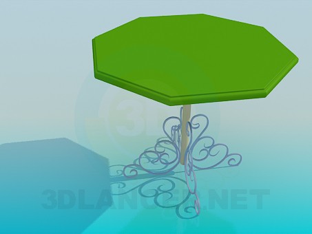 3d model Outdoor table - preview 3d model Outdoor table - preview