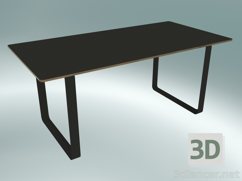 3D Modell Tisch 70/70, 170x85cm (Schwarz) - Vorschau