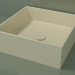3D modeli Tezgah üstü lavabo (01UN21301, Bone C39, L 48, P 48, H 16 cm) - önizleme