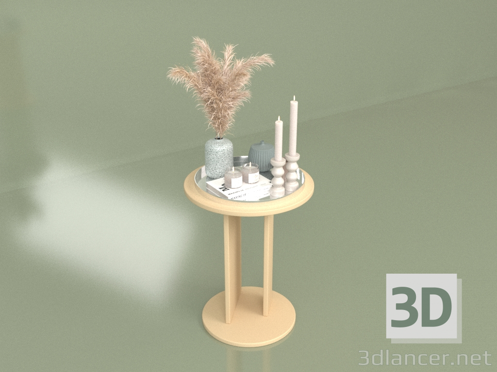 modèle 3D Table basse ronde (10432) - preview