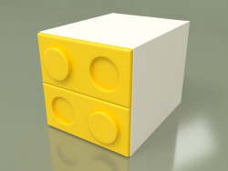 Children's bedside table (Yellow)