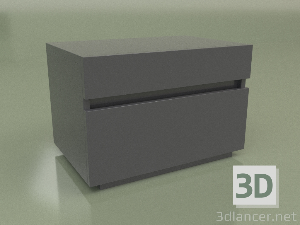 3d model Bedside table Mn 200 (Anthracite) - preview