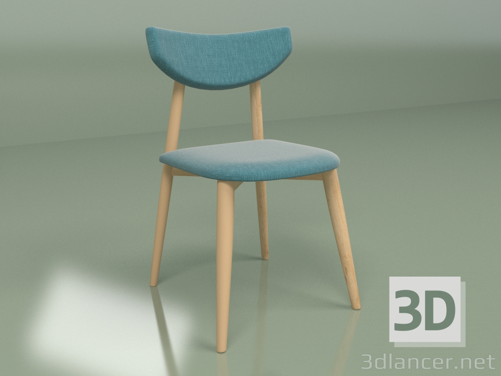 modello 3D Sedia Jace (turchese) - anteprima