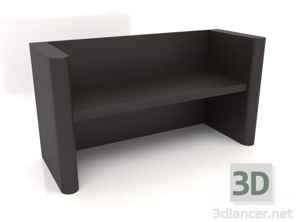 3D modeli Bank VK 07 (1400x524x750, ahşap kahverengi koyu) - önizleme