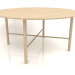 3d model Dining table DT 02 (option 2) (D=1600x750, wood white) - preview
