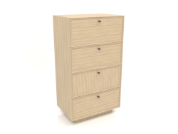 Chest of drawers TM 15 (604x400x1074, wood white)