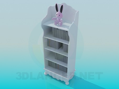 3d model Children's bookcase - preview 3d model Children's bookcase - preview