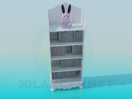 3d model Children's bookcase - preview 3d model Children's bookcase - preview