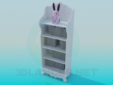 3d model Children's bookcase - preview 3d model Children's bookcase - preview