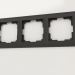 modèle 3D Cadre Fiore pour 3 poteaux (noir mat) - preview