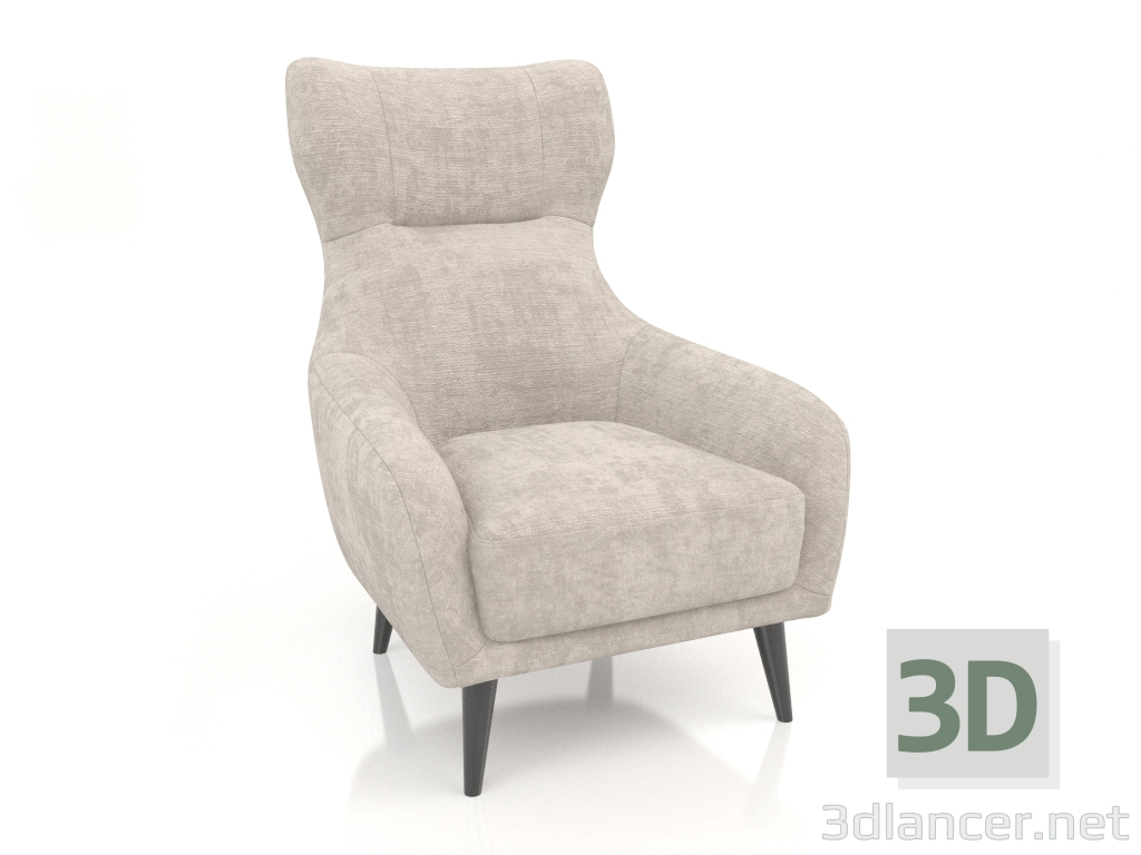 3d model SHELBY armchair (Soft 04) - preview