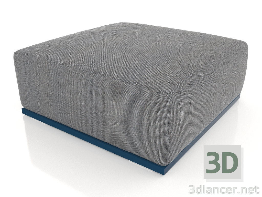 modello 3D Modulo divano pouf (Grigio blu) - anteprima