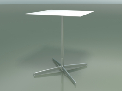 Quadratischer Tisch 5548 (H 72,5 - 59 x 59 cm, Weiß, LU1)