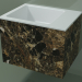 3D modeli Asma lavabo (02R122102, Emperador M06, L 48, P 36, H 36 cm) - önizleme