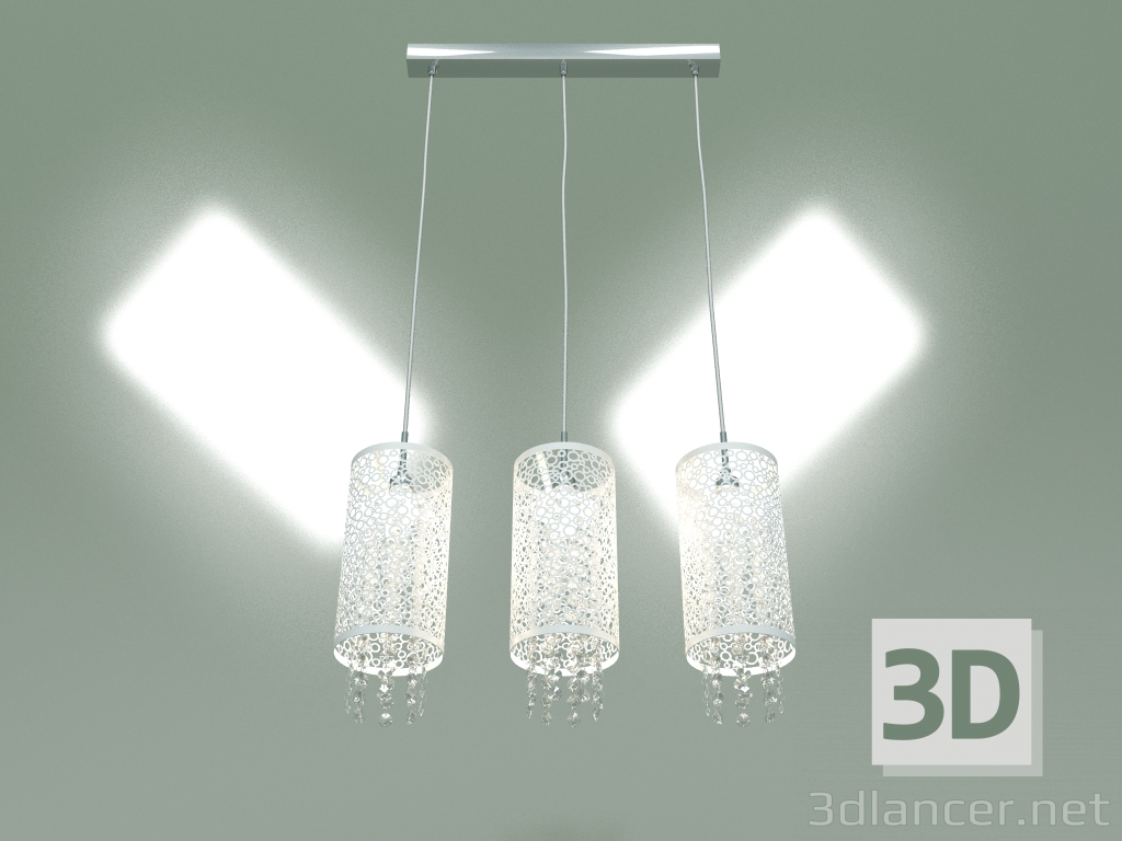 modello 3D Lampada a sospensione 1181-3 (cromo) - anteprima