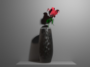 Vase avec une fleur