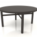 3 डी मॉडल कॉफी टेबल (गोलाकार छोर) जेटी 031 (डी = 800x400, लकड़ी का भूरा अंधेरा) - पूर्वावलोकन