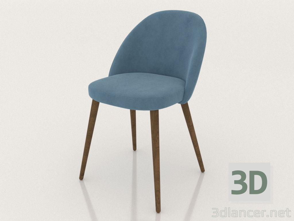 3d model Chair Shelly (blue) - preview