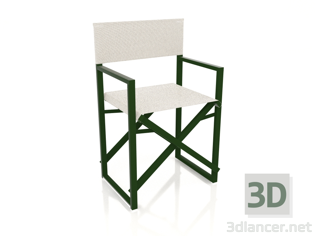 modèle 3D Chaise pliante (Vert bouteille) - preview